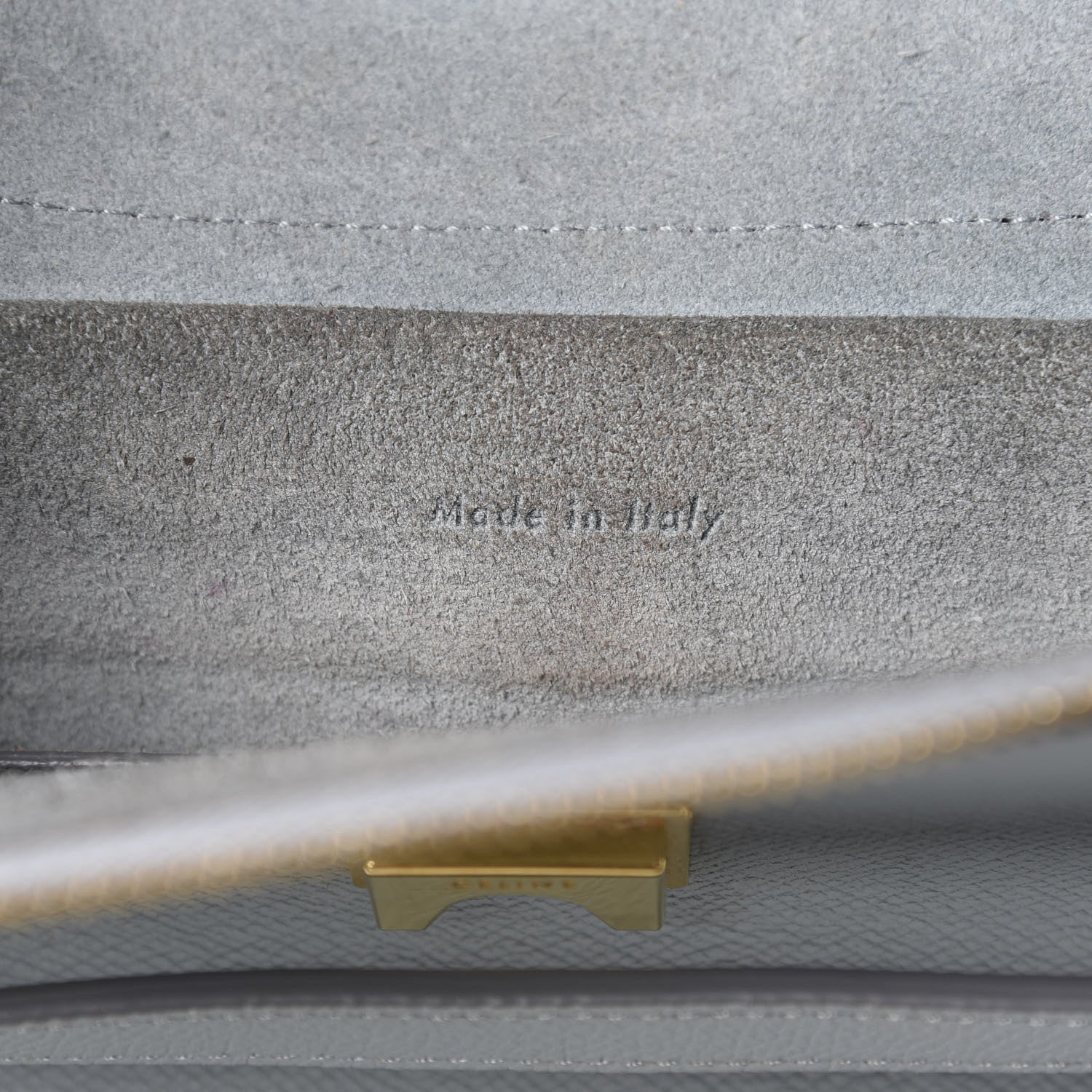 Celine Grained Calfskin Micro Belt Bag Cloud 8 of 12