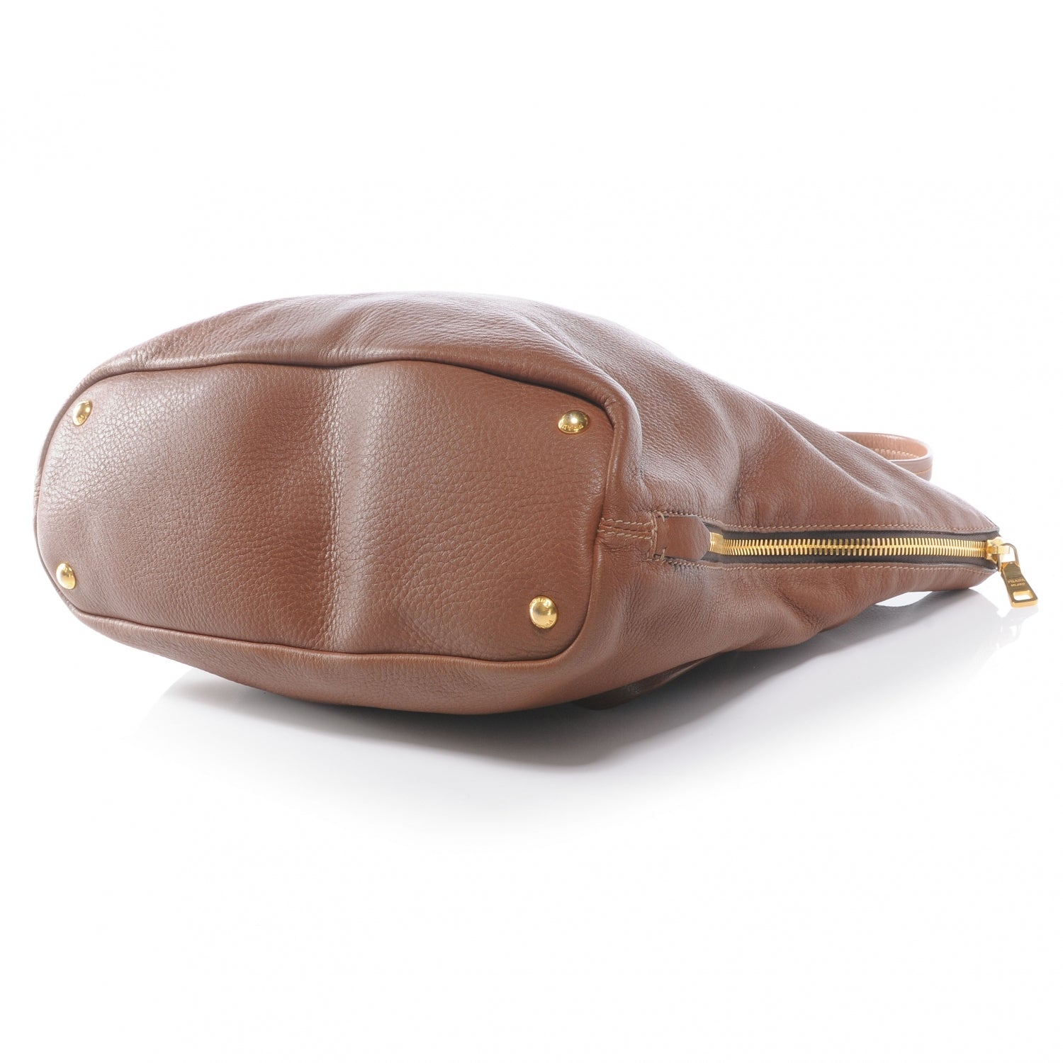 Prada Vitello Daino Tote Marrone 4 of 8