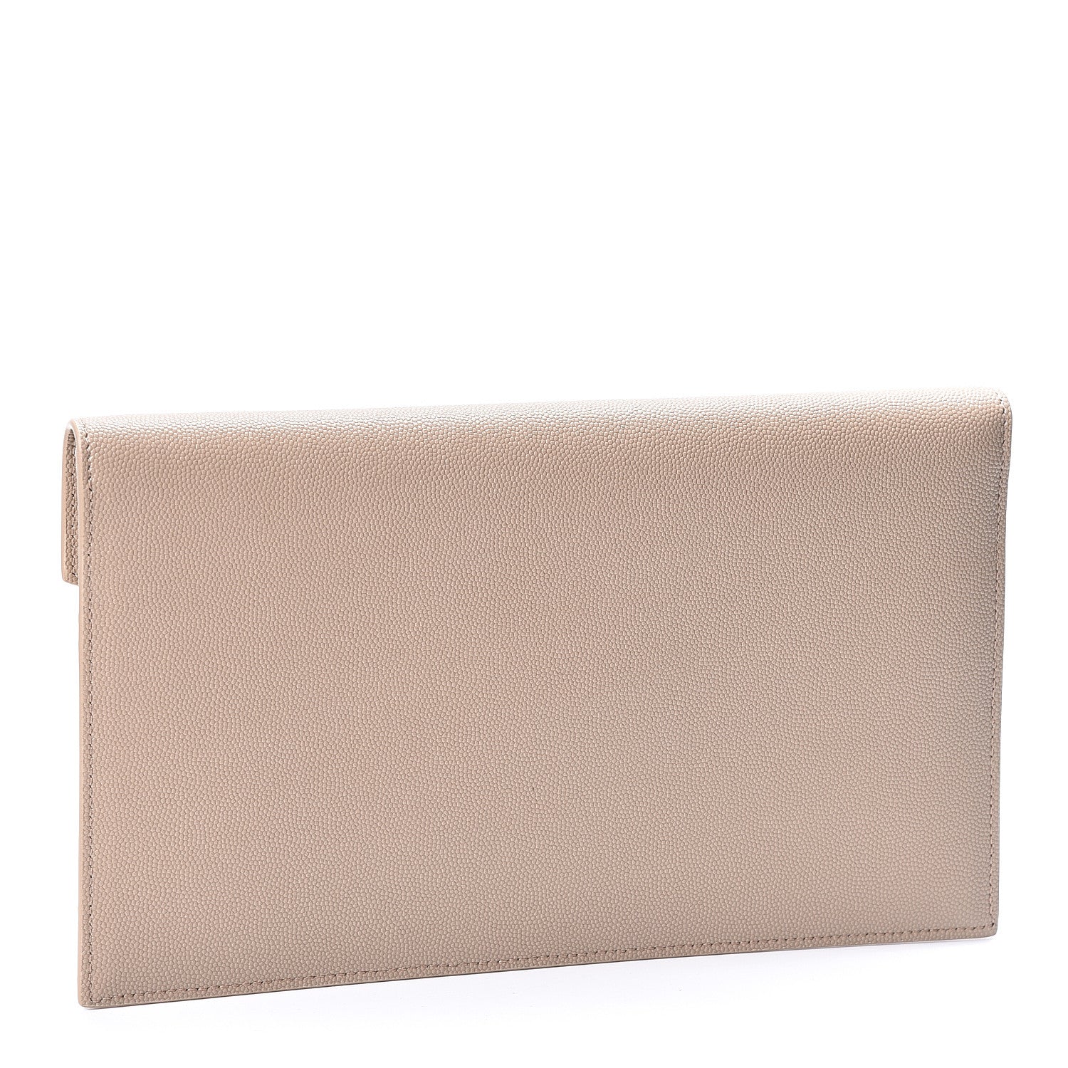 Saint Laurent Grain De Poudre Uptown Pouch Dark Beige 2 of 9