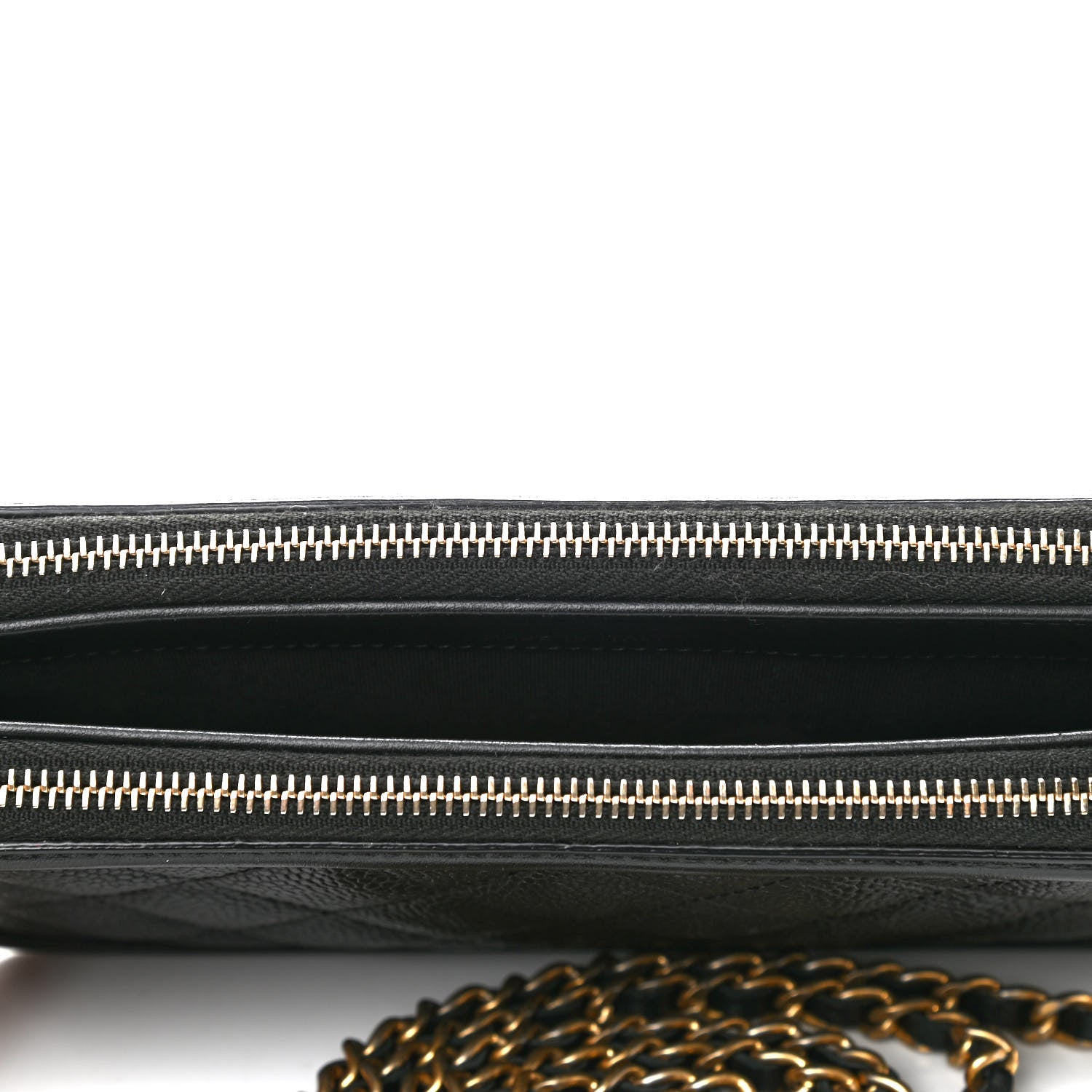 Chanel Caviar Quilted CC Filigree Clutch With Chain Black 13 of 13