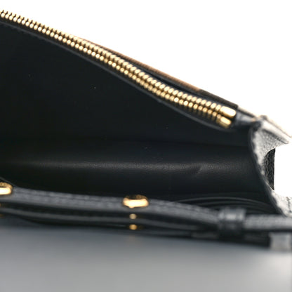 Burberry Derby Calfskin House Check Wallet On Chain Black 5 of 8