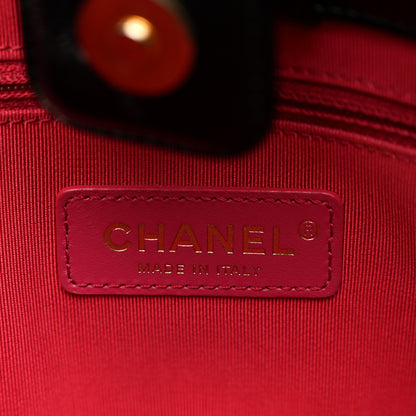 Chanel Shiny Aged Calfskin Shopping Bag Black 6 of 13