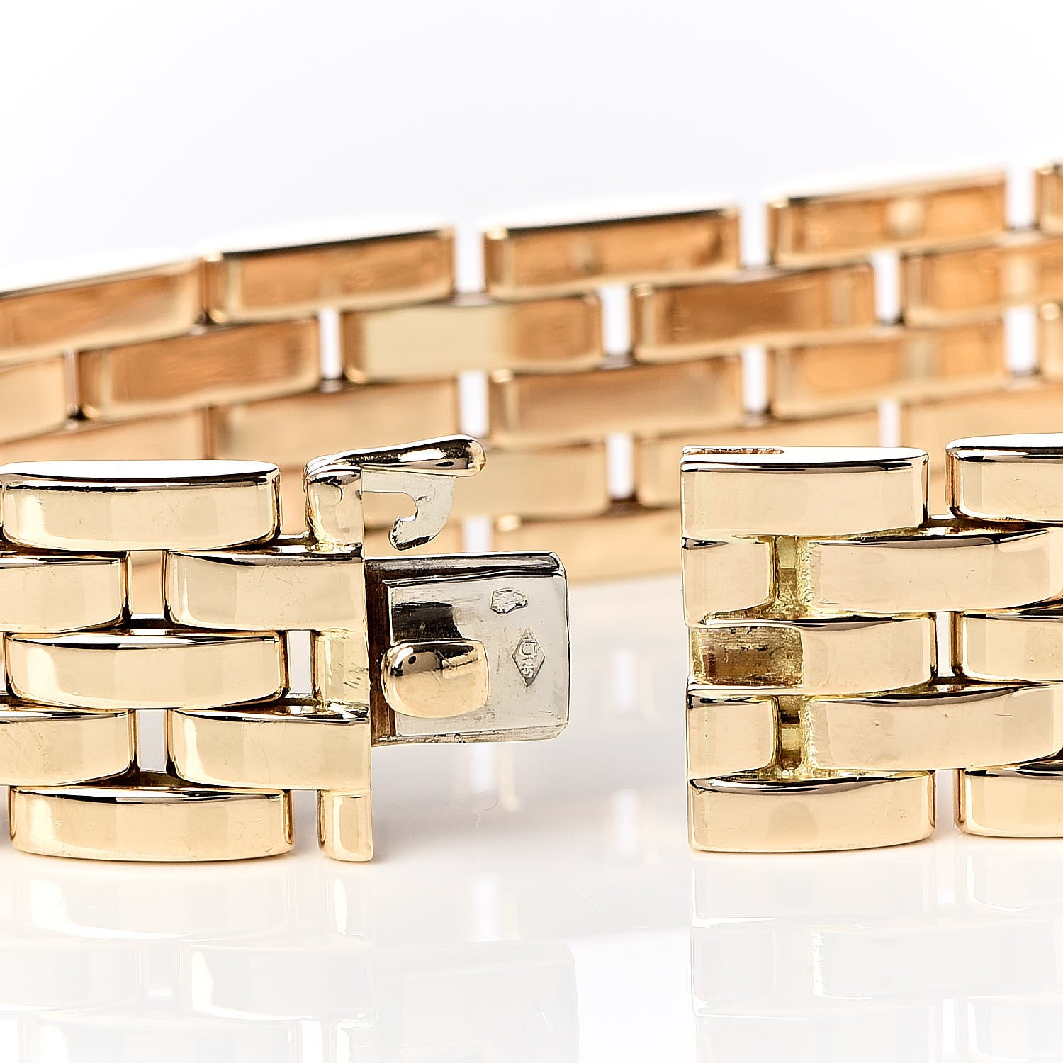 Cartier 18K Yellow Gold Panthere Maillon 5 Link Bracelet 4 of 5