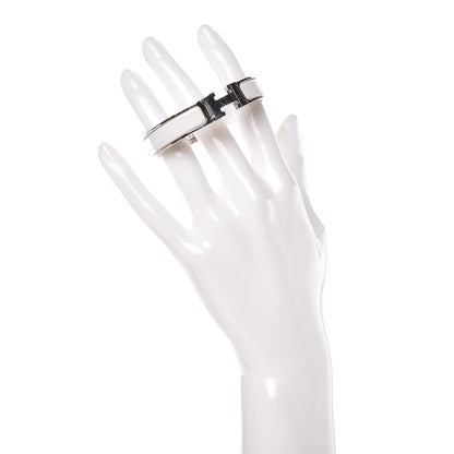 Hermes Enamel Narrow Clic Clac H Bracelet PM White 2 of 7