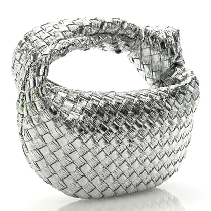 Bottega Veneta Metallic Nappa Intrecciato Mini Jodie Silver 3 of 8