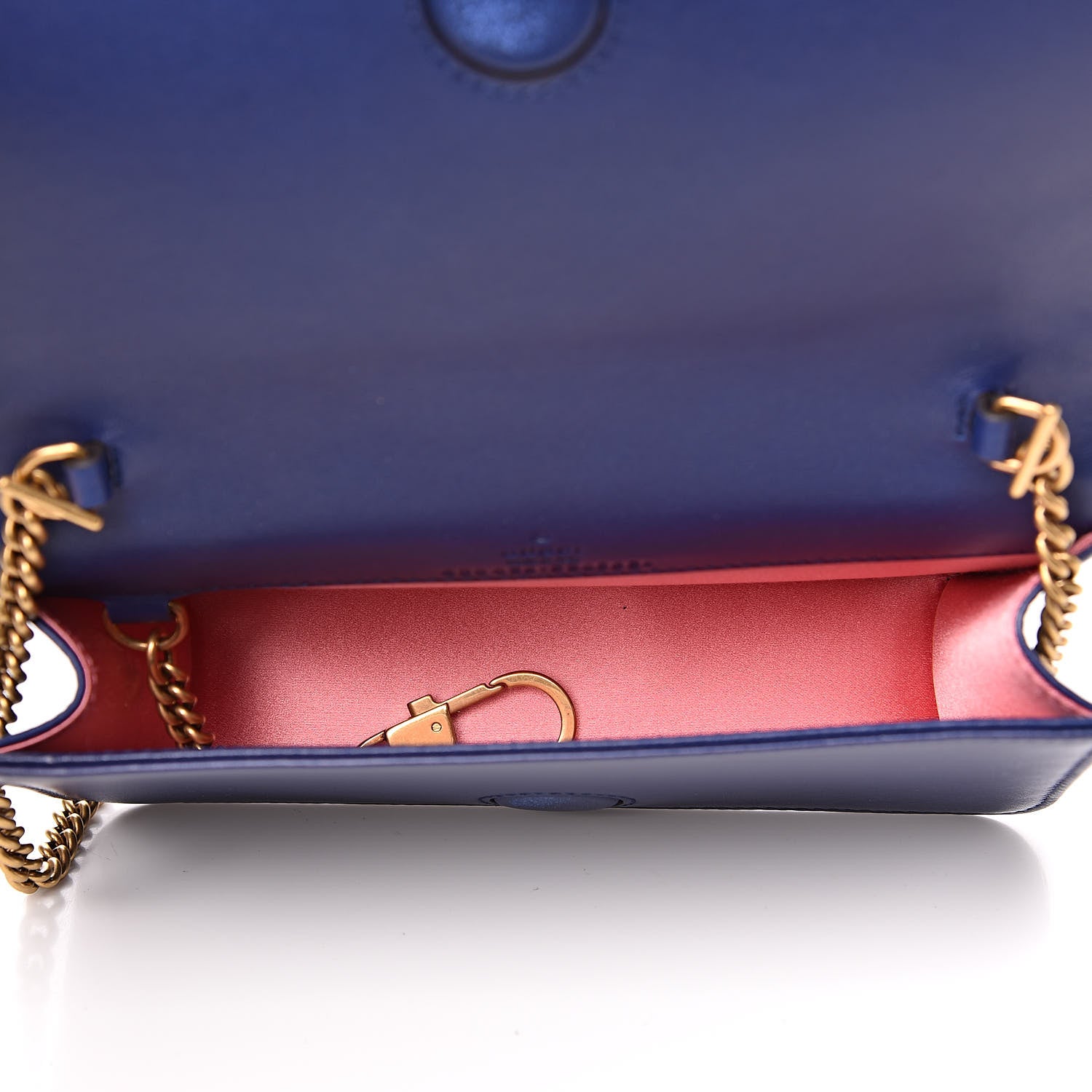 Gucci Velvet Matelasse GG Marmont Mini Bag Cobalt Blue 5 of 11