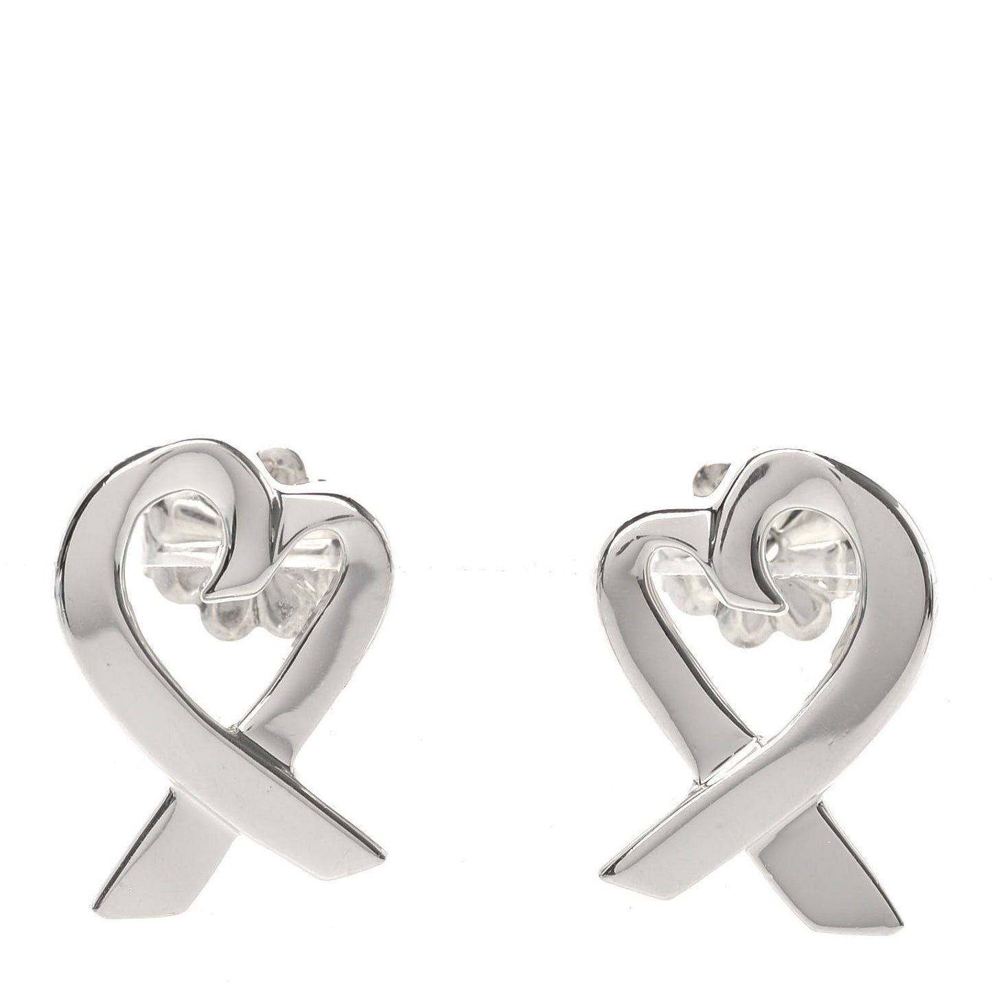 Sterling Silver Small Paloma Picasso Loving Heart Earrings