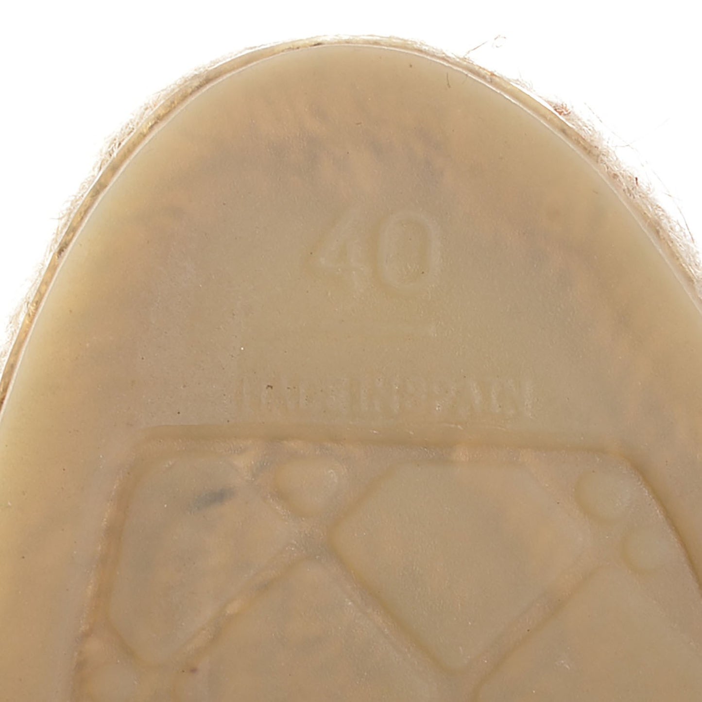 Lambskin CC Espadrilles 40 Light Pink