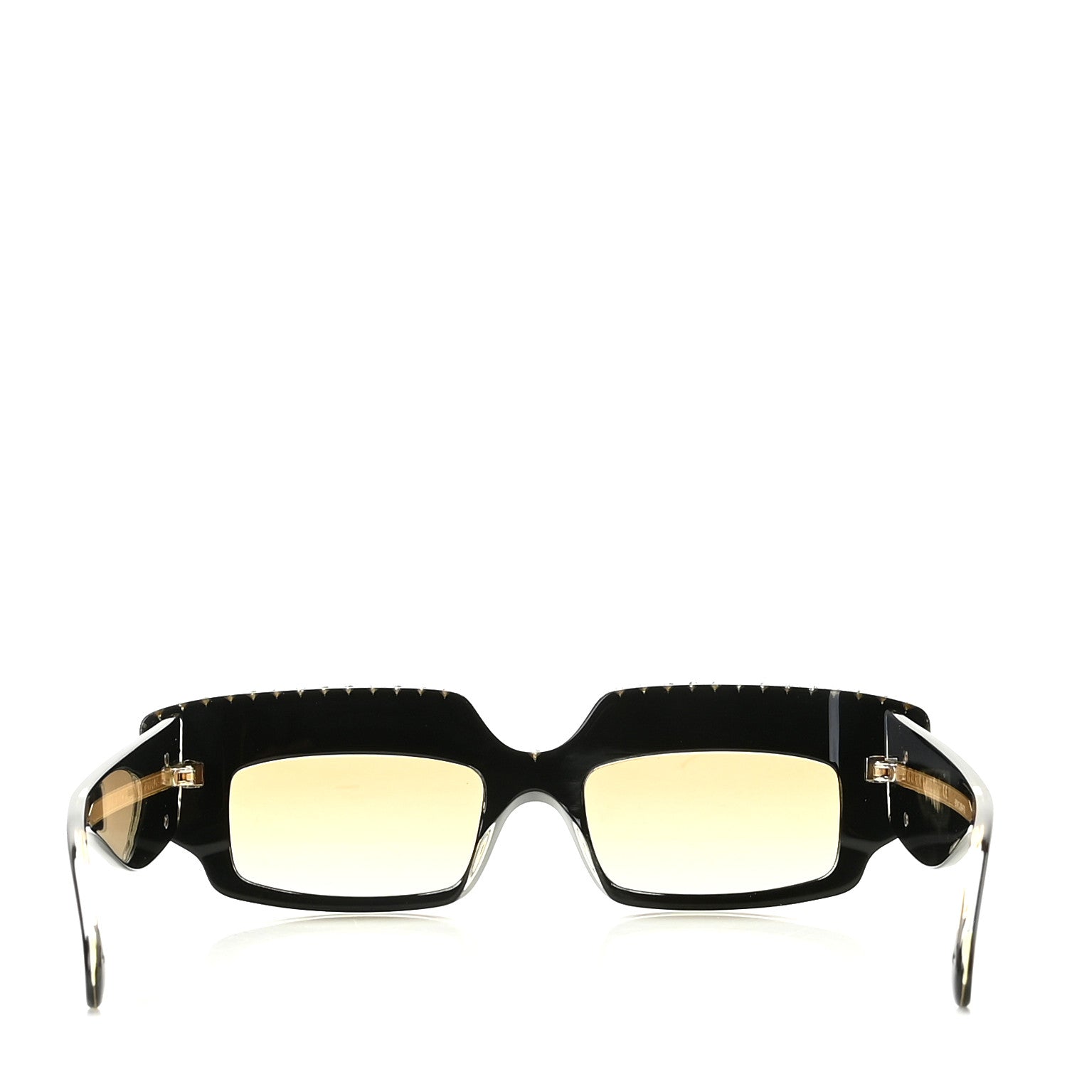 Gucci Acetate Crystal Embellished Sunglasses GG0782S Black Gold 6 of 8
