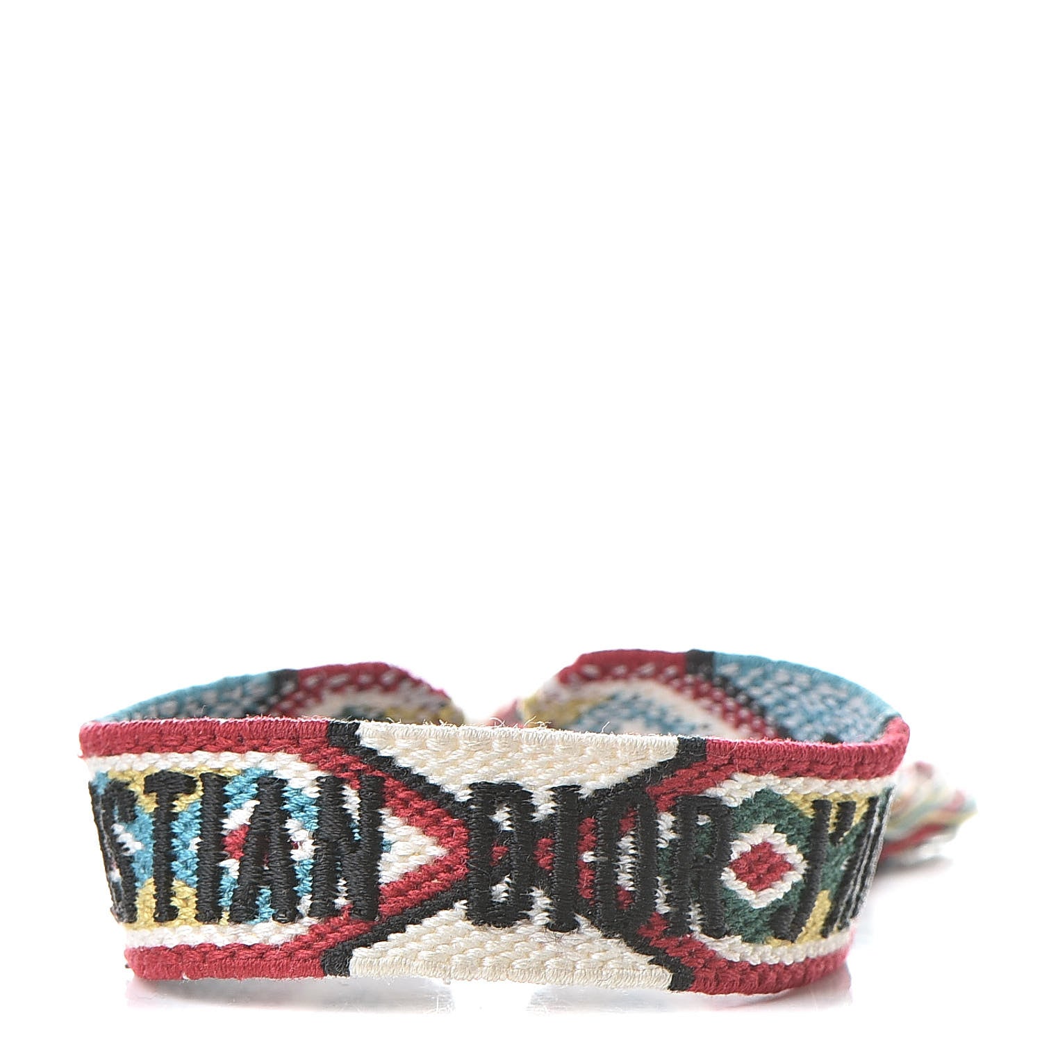 Christian Dior Woven Cotton J'Adior Friendship Bracelet White Multicolor 1 of 4