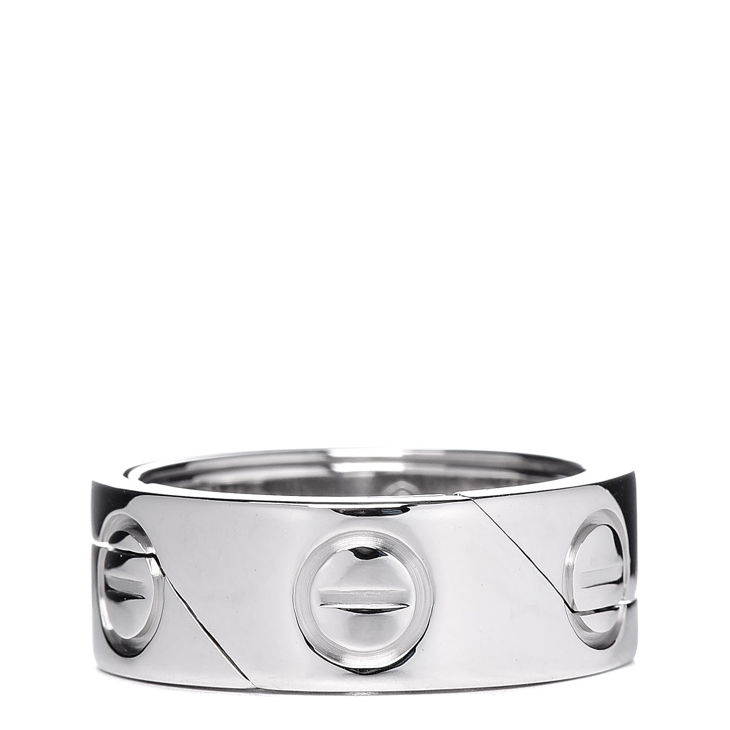 Cartier 18K White Gold 7mm Astro LOVE Ring 50 5.25 1 of 7