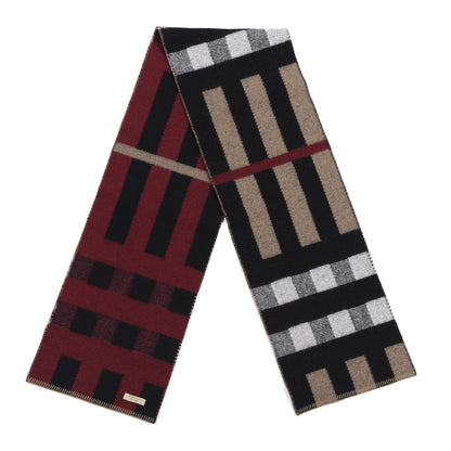 Burberry Wool Cashmere Half Mega Check Blanket Scarf House Check 2 of 4