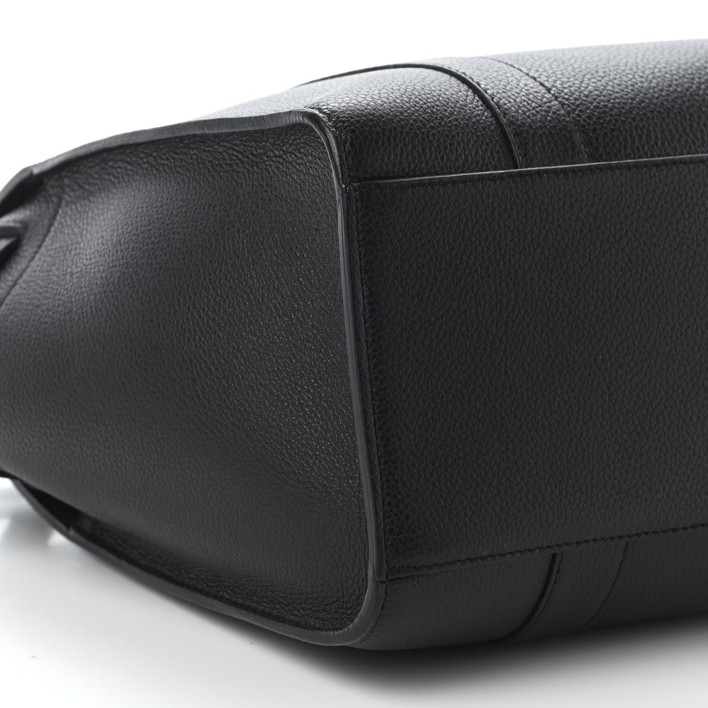 Classic Grain Small Bayswater Zip Tote Black