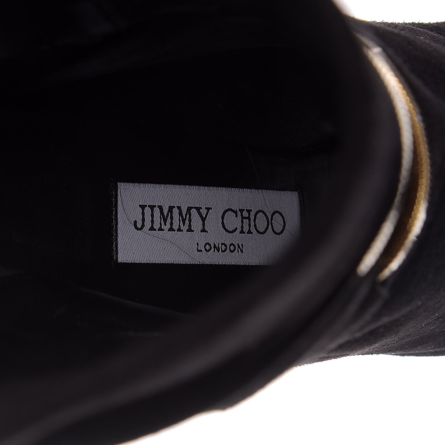 Jimmy Choo Suede Mysen 100 Open Toe Boots 37.5 Black 8 of 10
