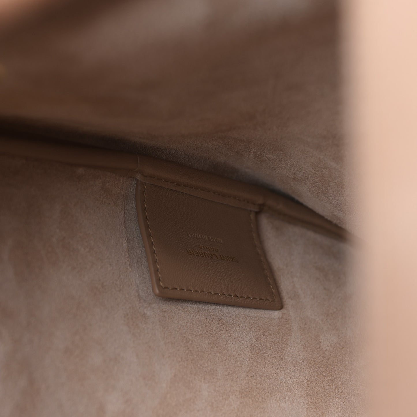 Smooth Calfskin Paris VII Large Flat Hobo Biscuit Beige