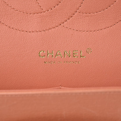 Chanel Lambskin Quilted Jumbo Double Flap Light Orange 6 of 37