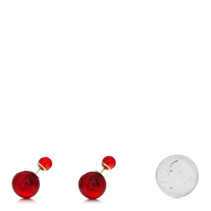 Christian Dior Mise En Dior Tribal Earrings Red 2 of 4