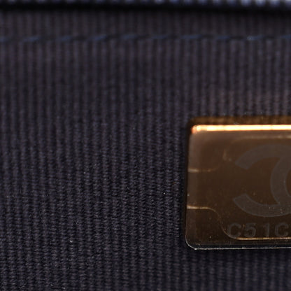 Chanel Denim Quilted Chanel 19 Wallet On Chain WOC Blue 8 of 11