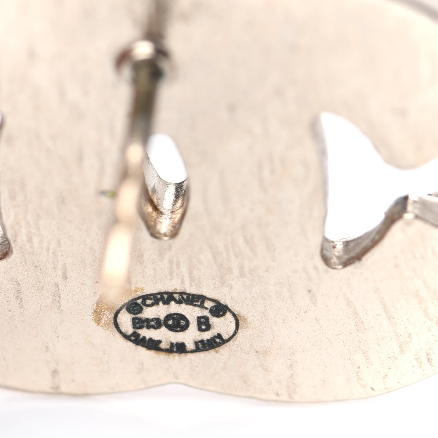 Chanel Enamel CC Earrings Gold Light Gold 5 of 6