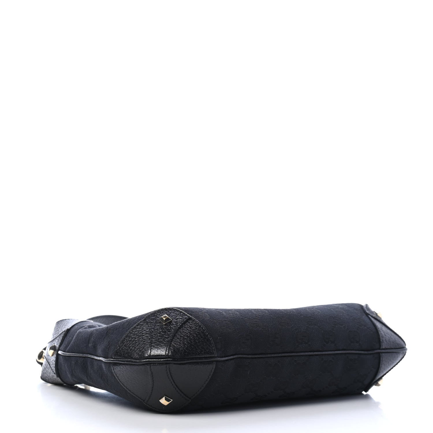 Gucci Monogram Piston Lock Jackie O Hobo Black 3 of 4