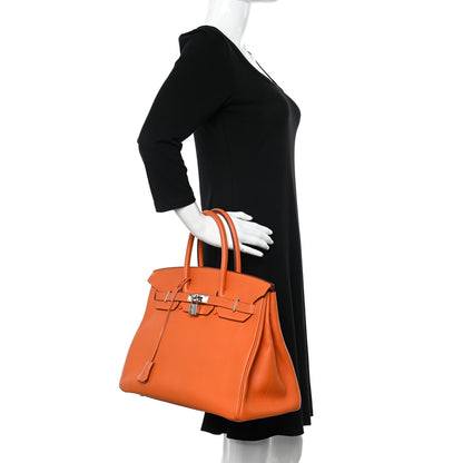 Hermes Togo Birkin 35 Feu 2 of 13