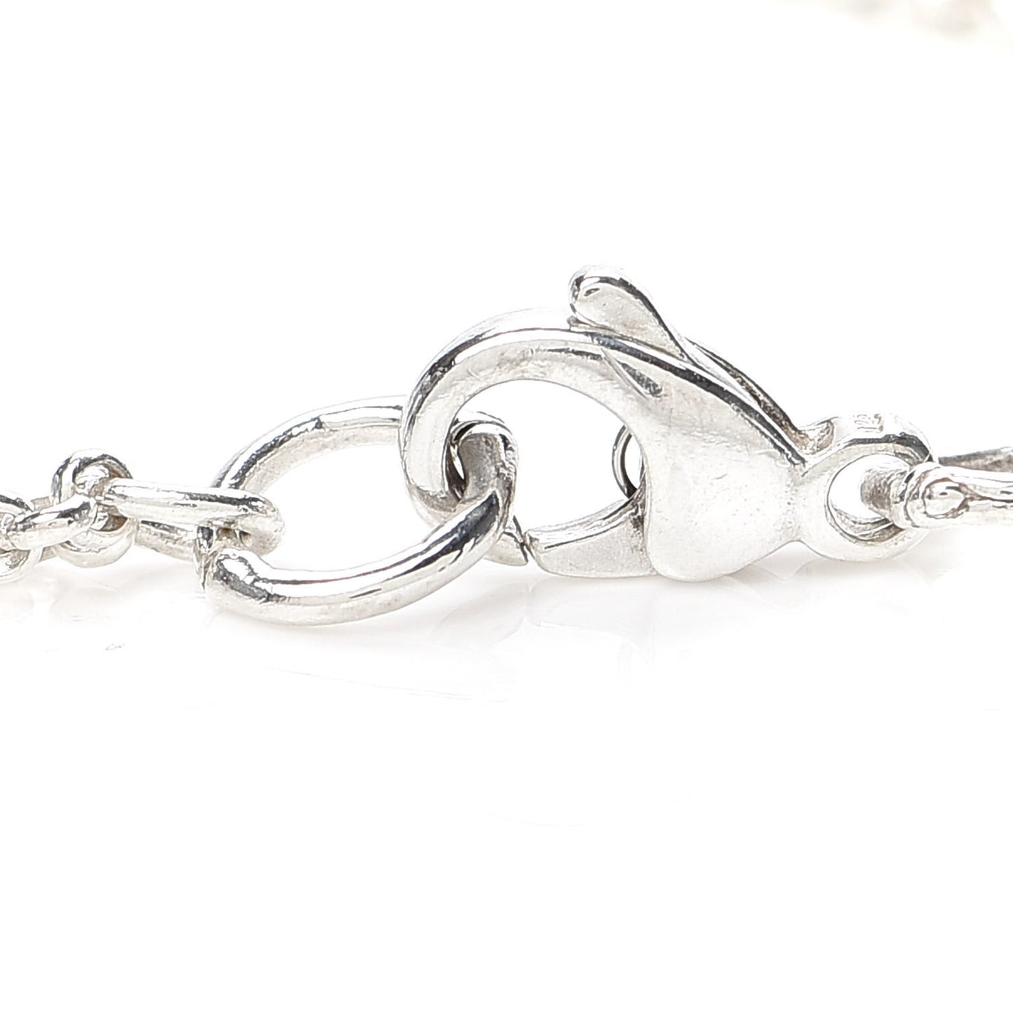 Sterling Silver Bamboo Interlocking Hearts Bracelet