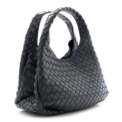 Bottega Veneta Nappa Intrecciato Medium Campana Shoulder Bag Midnight 3 of 11