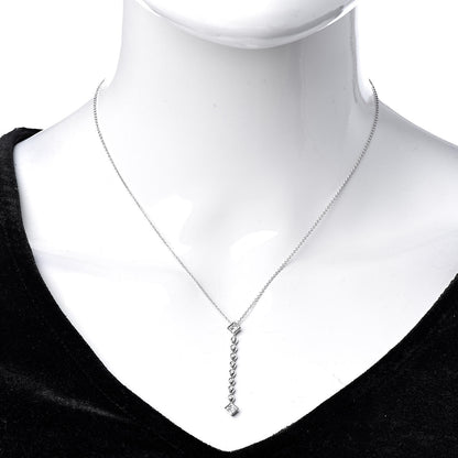 Tiffany Platinum Diamond Grace Pendant Necklace 2 of 7