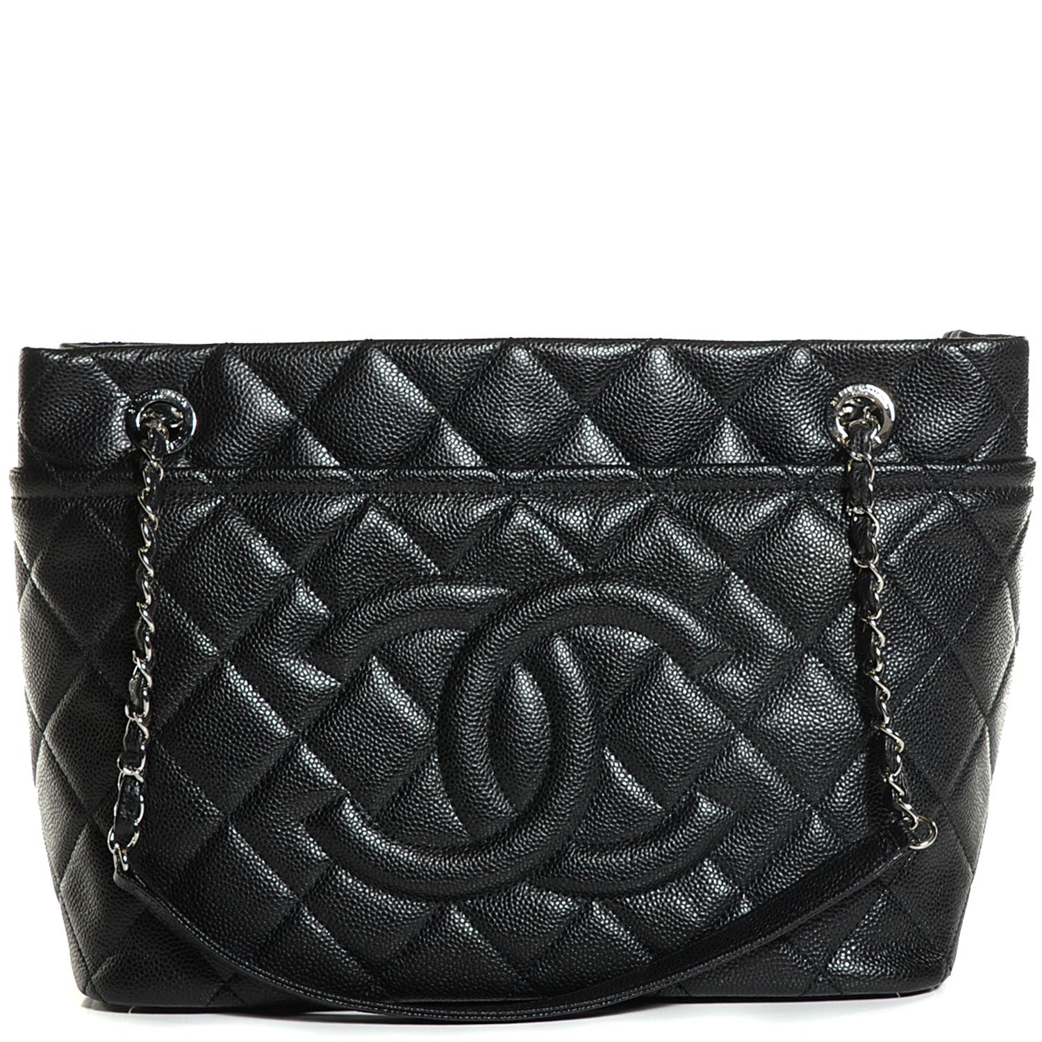 Chanel Caviar CC Timeless Soft Tote Black 1 of 7