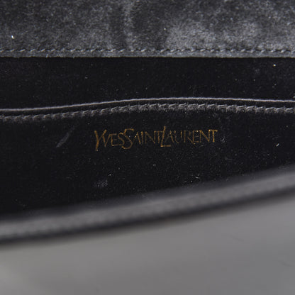 Saint Laurent Patent Monogram Large Belle De Jour Clutch Black 5 of 13