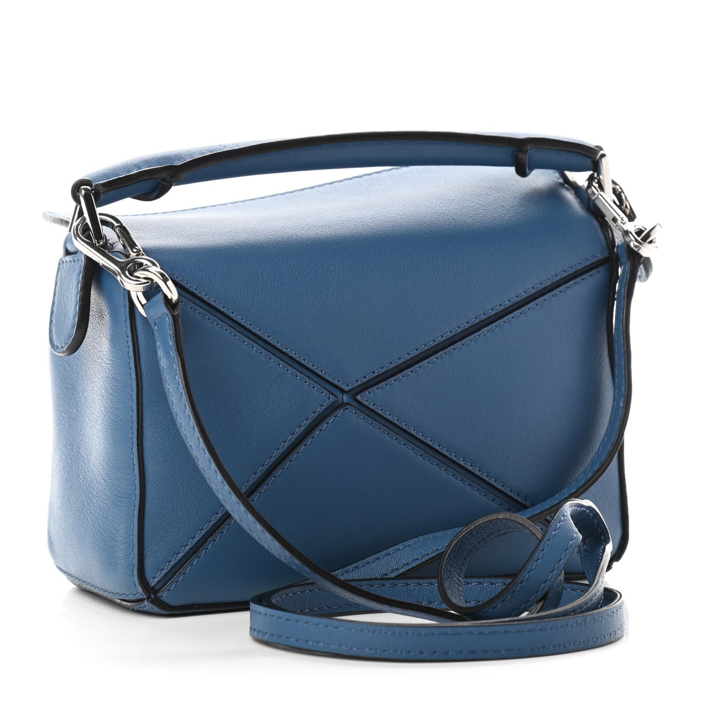 Calfskin Mini Puzzle Bag Blue