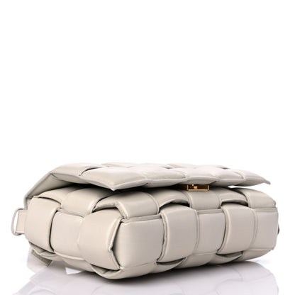 Bottega Veneta Paper Calfskin Maxi Intreccio Padded Cassette Crossbody Bag Chalk 4 of 21