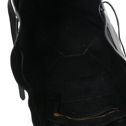 Celine Soft Grained Calfskin Small Belt Cabas Phantom Black 5 of 11