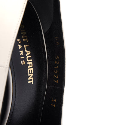 Saint Laurent Nappa Era Pumps 37 White 9 of 11