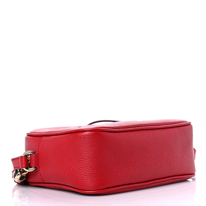 Gucci Pebbled Calfskin Small Soho Disco Bag Tabasco Red 4 of 17