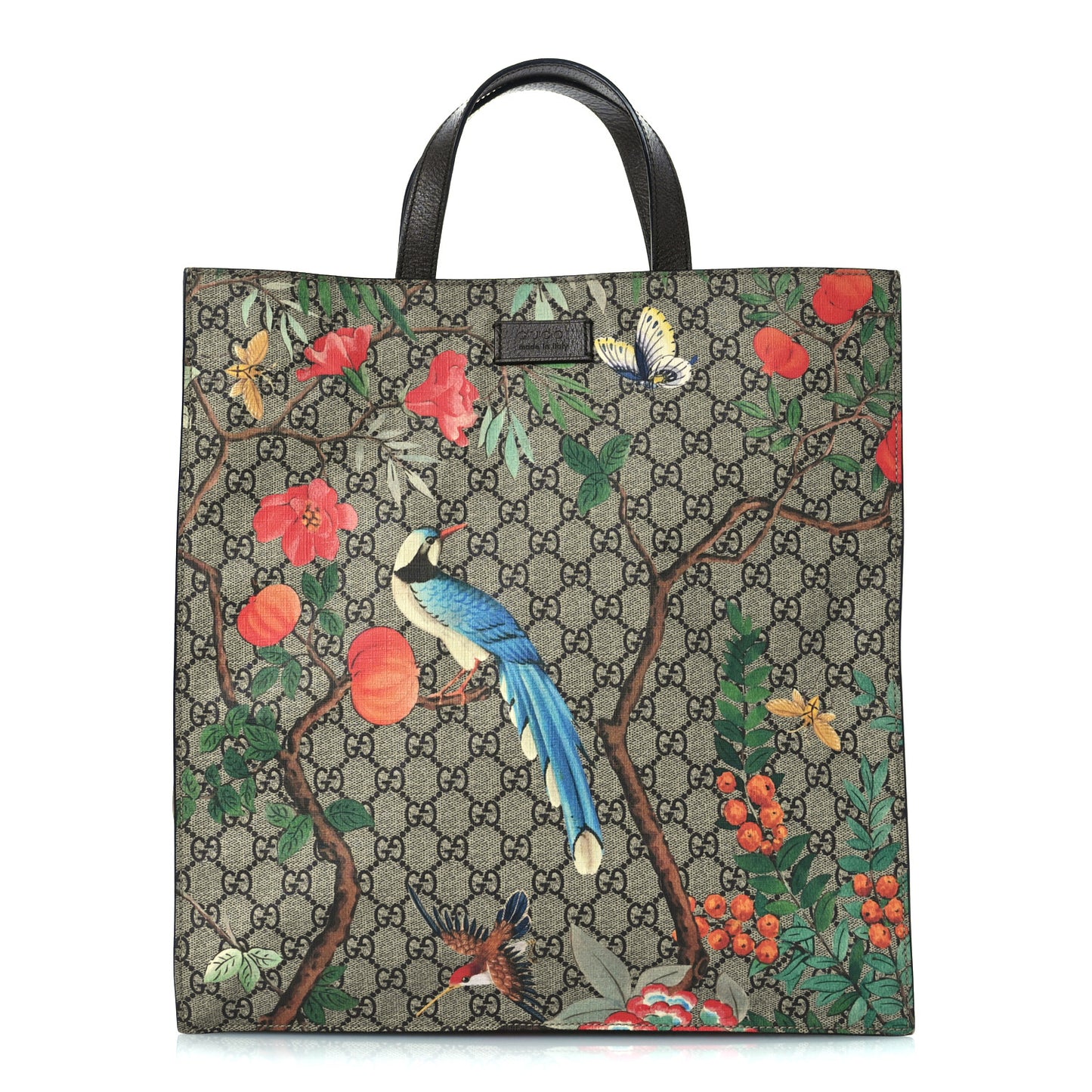 Soft GG Supreme Monogram Tian Vertical Tote Beige Multicolor New Acero