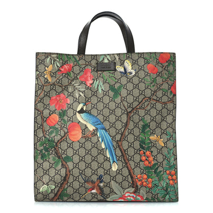 Gucci Soft GG Supreme Monogram Tian Vertical Tote Beige Multicolor New Acero 1 of 13