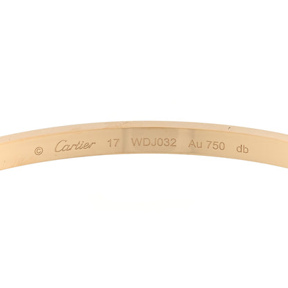 Cartier 18K Yellow Gold Small LOVE Bracelet 17 3 of 5