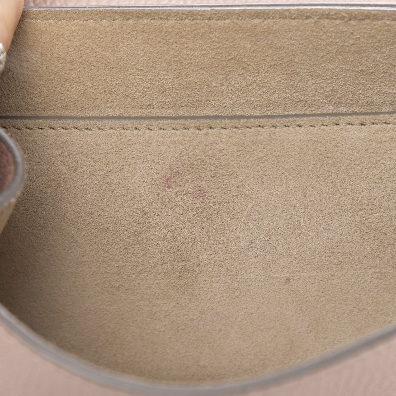 Chloe Grained Lambskin Mini Drew Shoulder Bag Cement Pink 11 of 11