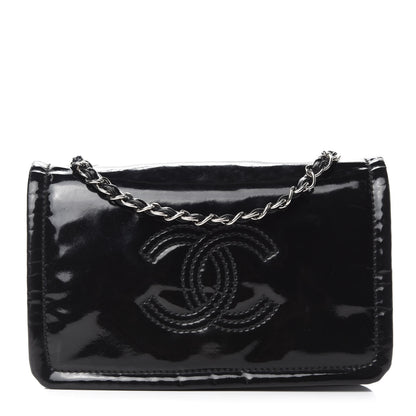Chanel Vinyl Small Lipstick Flap Black 1 of 16
