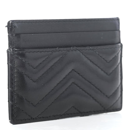 Gucci Calfskin Matelasse GG Marmont Card Holder Black 2 of 4