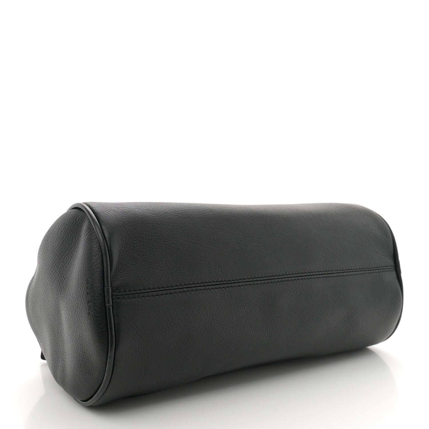 The Row Grained Saddle Calfskin Edith Bag Black 4 of 9