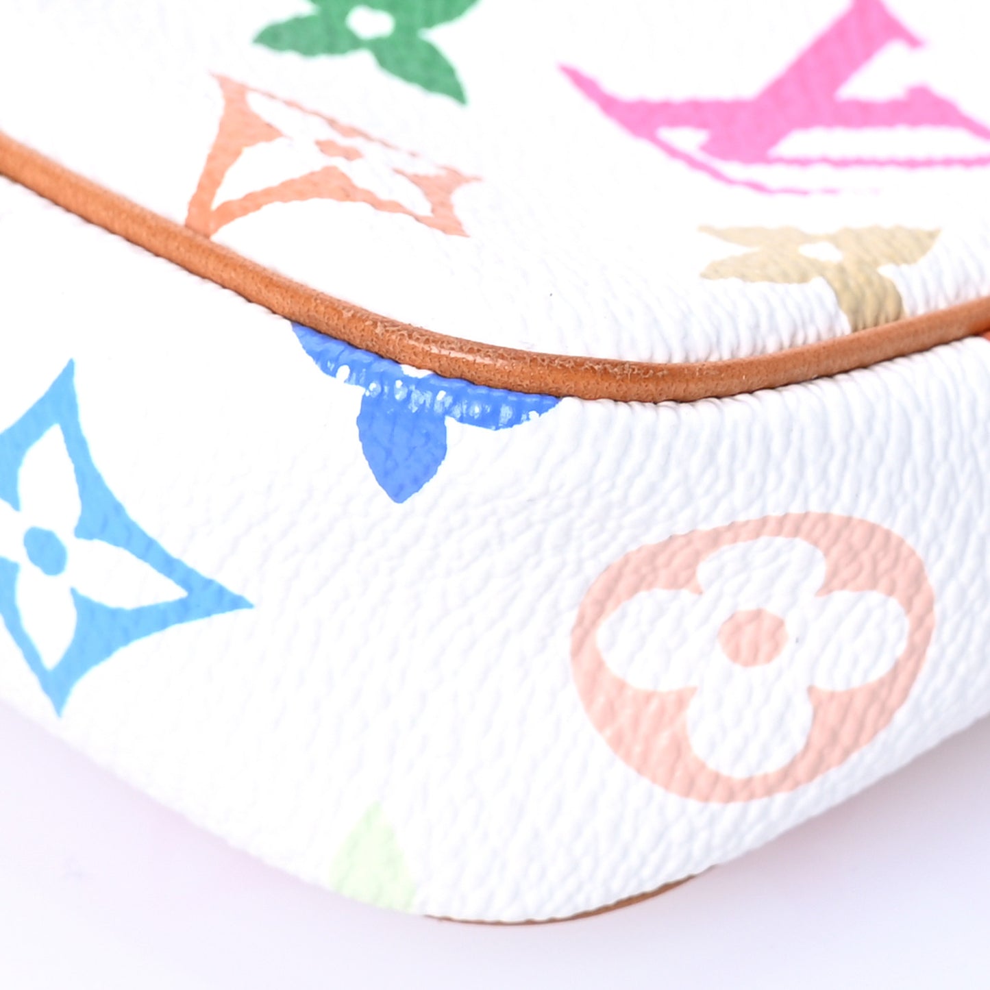 Monogram Multicolor Pochette Accessories White