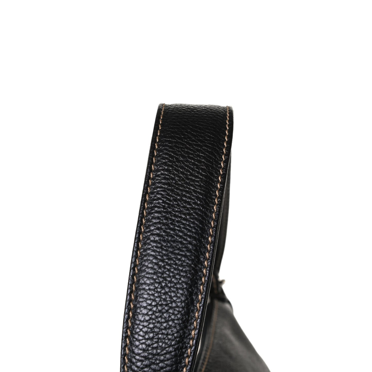 Calfskin Tassel Shoulder Bag Black