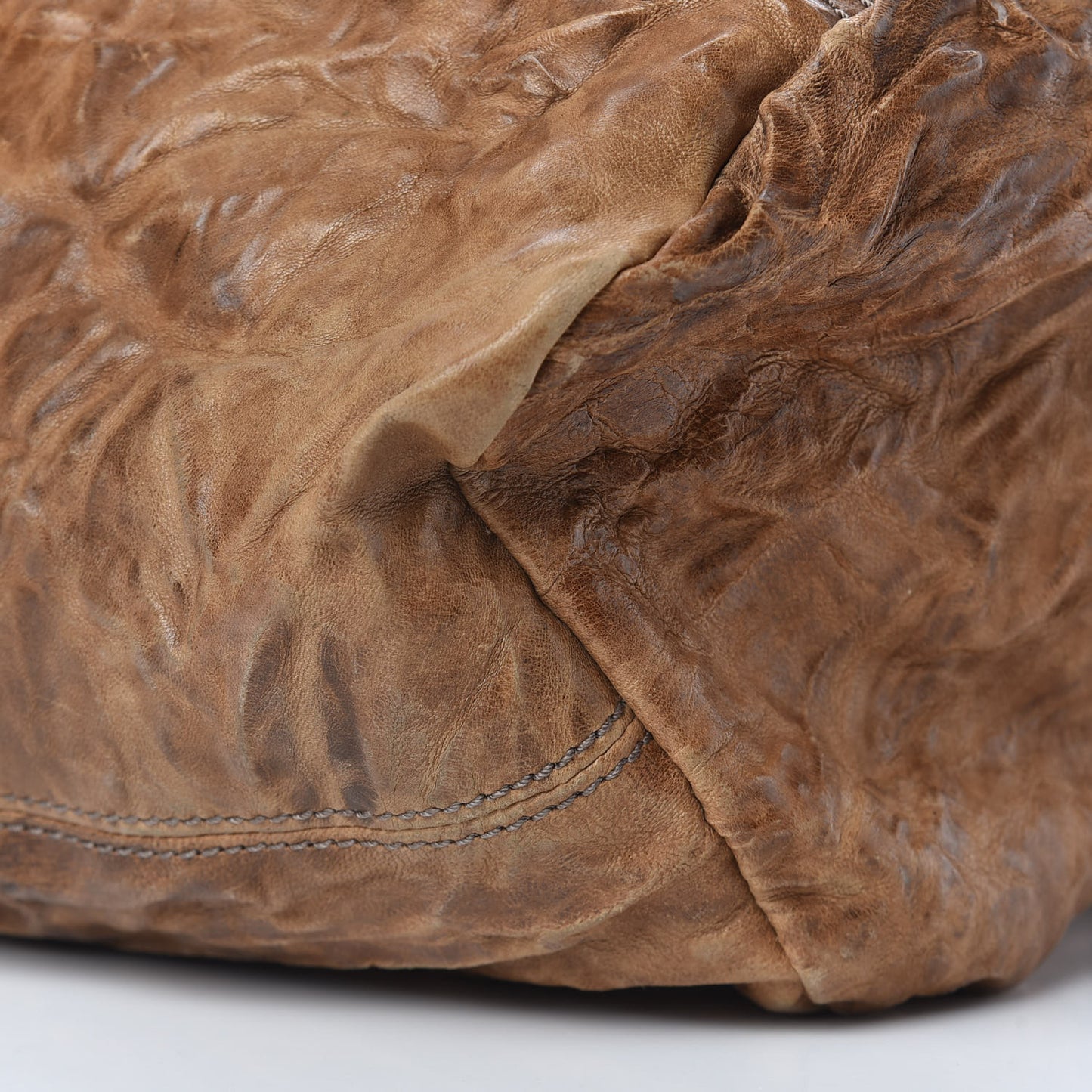Tumbled Sheepskin Large Pandora Charcoal