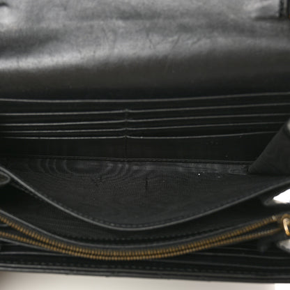 Gucci Calfskin Matelasse GG Marmont Chain Wallet Black 5 of 8