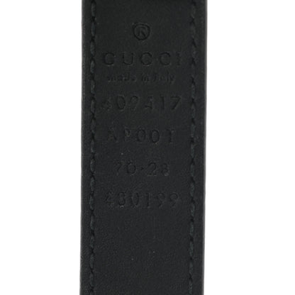 Gucci Calfskin Double G 20mm Belt 70 28 Black 3 of 5