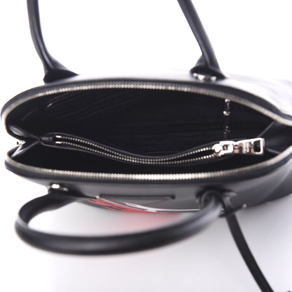 Prada City Calfskin Flame Promenade Tote Black 4 of 8