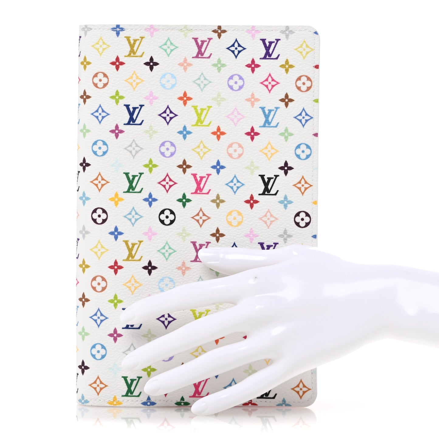 LV X TM Monogram Multicolor Emily Notebook Cover MM White