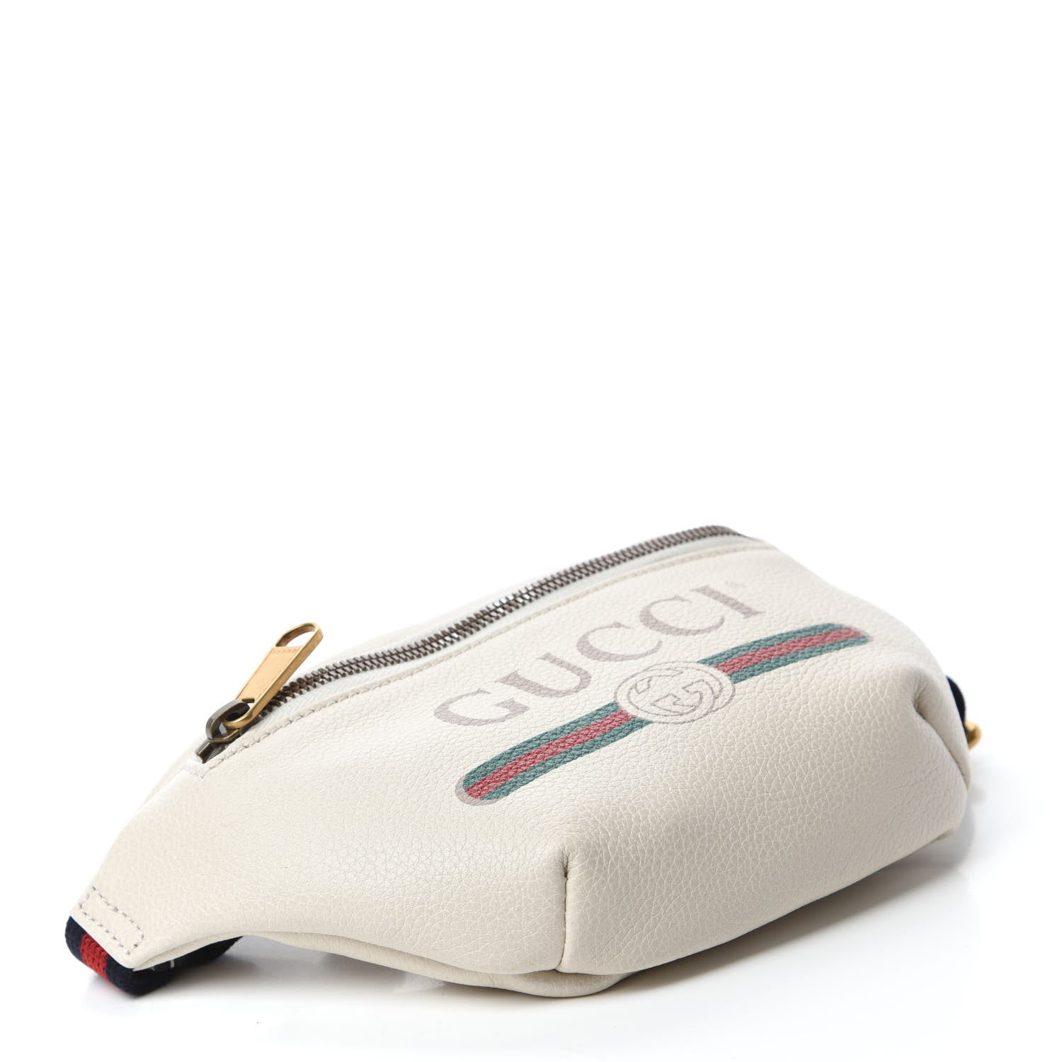 Gucci Grained Calfskin Small Logo Belt Bag White 4 of 10